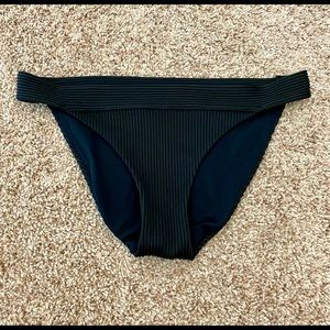 Black, Ribbed Hollister Swim